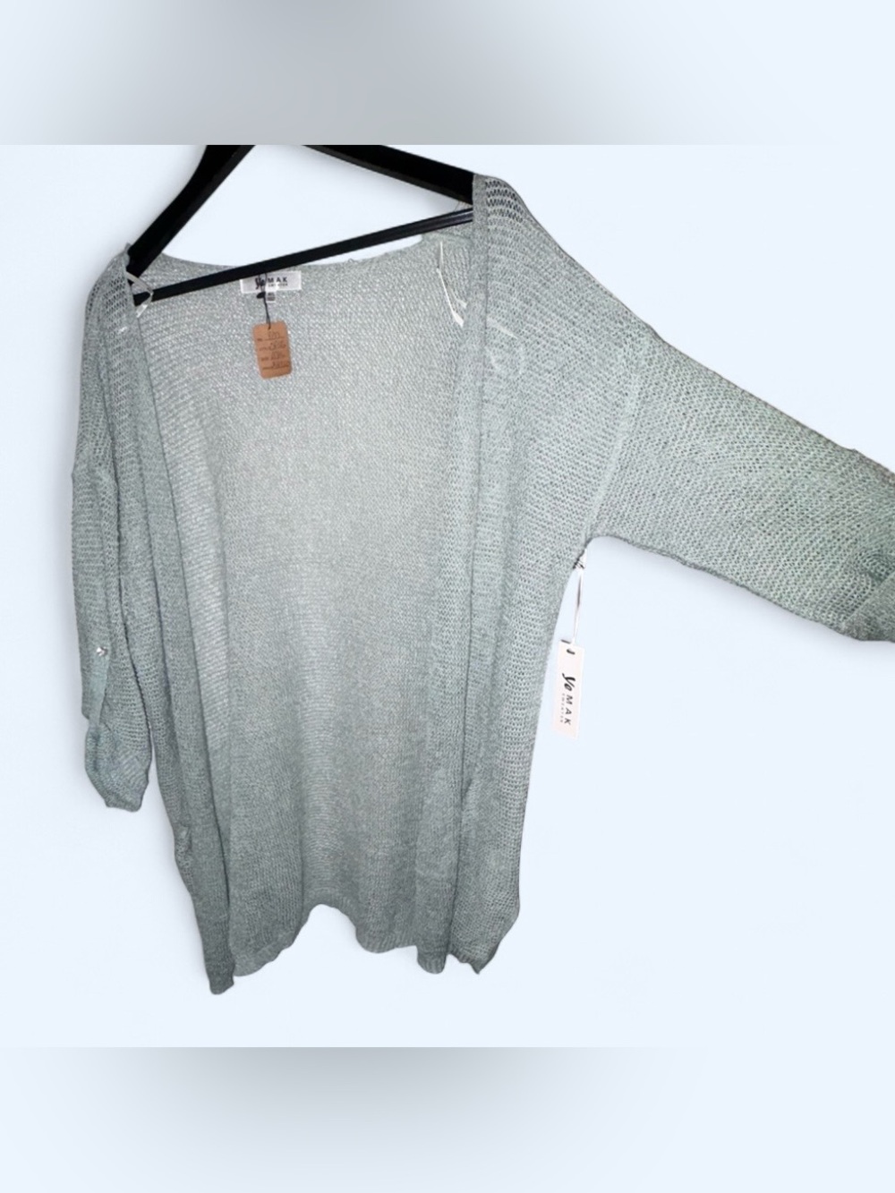 Ya Mak NWT Lightweight Open Knit Cardigan
Size M/L Boutique
